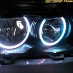 RGB δαχτυλίδια angel eyes led για BMW E46 coupe (1998-2003) / BMW E46 Sedan, Combi (1998-2005) - με τηλεχειρισμό για αλλαγή χρωμάτων