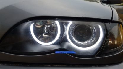 Δαχτυλίδια angel eyes για BMW E46 coupe (1998-2003) / BMW E46 Sedan, Combi (1998-2005) - lightbar design - Λευκό χρώμα