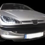 Φανάρια εμπρός led για Peugeot 206 , με λάμπες (Η1) - σετ 2τμχ.