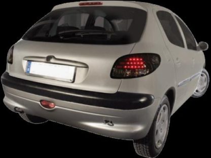 Πίσω φανάρια led για Peugeot 206 - black - σετ 2τμχ.