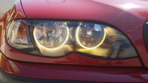 Δαχτυλίδια angel eyes led για BMW E36 / E38 / E39 – με 66 led – κίτρινο χρώμα