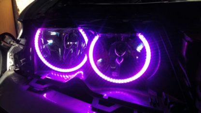 RGB δαχτυλίδια angel eyes led με επικάλυψη ματ για BMW E36 / E38 / E39 με τηλεχειρισμό για αλλαγή χρώματος