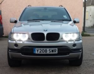 Δαχτυλίδια angel eyes για  BMW  X5 E53 (1999-2004) led – με 140 led
