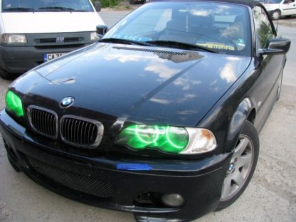 RGB δαχτυλίδια angel eyes led για BMW E46 coupe (2003+) - με εναλλαγή χρωμάτων