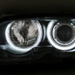 Φανάρια εμπρός angel eyes για BMW E46 coupe και cabrio (1999-2003) - χωρίς φλας , με λάμπες (Η1) - σετ 2τμχ.