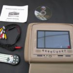 7'' DVD player στο προσκέφαλο με USB και ασύρματο χειριστήριο για videogames - μπεζ