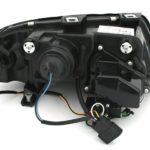 Φανάρια εμπρός lightbar για Audi A6 C5 (1997-2001) / Allroad 1999-2005 - χρωμίου , με λάμπες (Η1) - σετ 2τμχ.