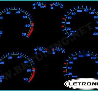Φωτιζόμενο καντράν Vw Golf 4 / Bora - 260 km/h / 7000 στρ. μπλε