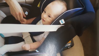 Παιδικό κάθισμα αυτοκινήτου με χερούλι Junior - Bambini - γκρι χρώμα