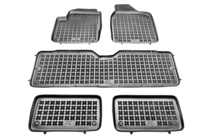 Λαστιχένια πατάκια Rezaw Plast για VW Sharan (1996-2010) / Ford Galaxy (1996-2006) / Seat Alhambra (1996-2010) - τύπου σκαφάκι - 3τμχ.