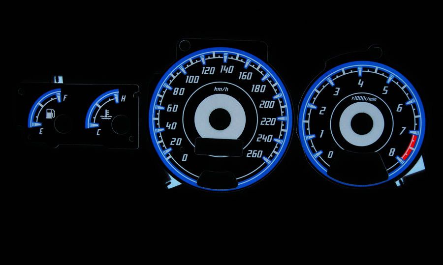 Φωτιζόμενα όργανα ταμπλό για Subaru Impreza (1992-2000) - design 1