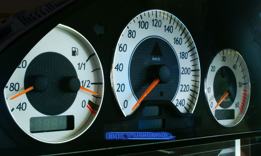 Φωτιζόμενα όργανα για Mercedes W210 (1995-2003) - design 2