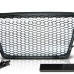 Μάσκα χωρίς σήμα για Audi  A4 B8 (2008-2011) - RS LOOK - μαύρη