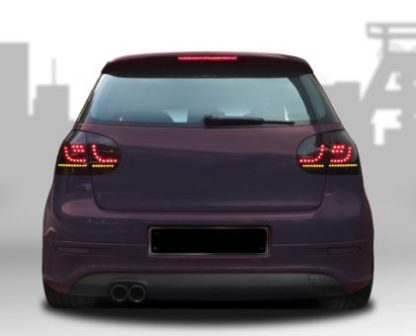 Πίσω φανάρια τύπου led για Vw Golf 5 - μαύρα - σετ 2τμχ.