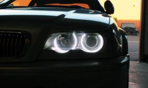 Δαχτυλίδια angel eyes για  BMW E46 (1998-2005) με 60 led – Λευκό χρώμα