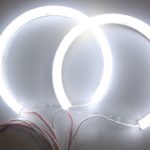 Δαχτυλίδια angel eyes για  BMW E36 / E38 / E39  με μετατροπέα - λευκό χρώμα