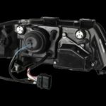 Φανάρια εμπρός led για Audi A6 με φώτα ημέρας (1997-2001) / Allroad 1999-2005 - chrome , με λάμπες (Η1) - σετ 2τμχ.