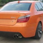 Diffuser για πίσω προφυλακτήρα M pack BMW E60 sedan / combi (2003-2010) - διπλό