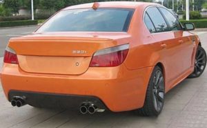 Diffuser για πίσω προφυλακτήρα M pack BMW E60 sedan / combi (2003-2010) – διπλό