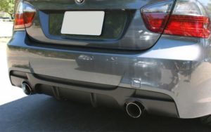 Diffuser πίσω προφυλακτήρα για BMW E90 (2005-2012) M-Performance – διπλό