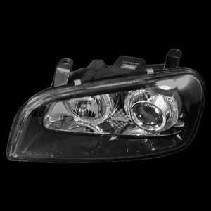 Φανάρια εμπρός angel eyes για Toyota Rav4 (1994-2000) – μαύρα , με λάμπες (Η1) – σετ 2τμχ.