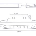 Universal led φώτα με 5 led x 1W - 2τμχ.