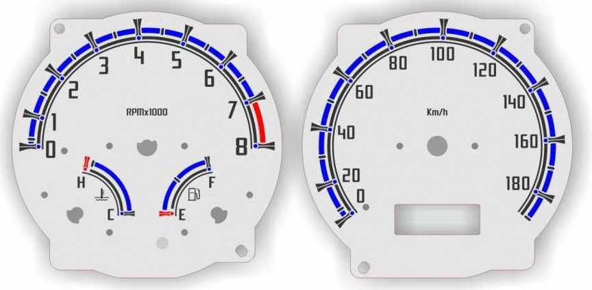 Φωτιζόμενα όργανα ταμπλό για Honda FRV