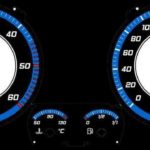 Φωτιζόμενα όργανα κοντέρ για Vw Golf 5 - design 2