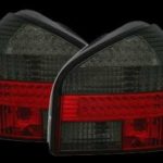 Πίσω φανάρια led για Audi A3 (1996-2003) - chrome , φιμέ - σετ 2τμχ.