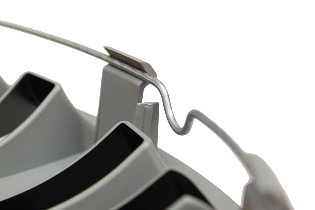 Τάσια Leoplast Flash μαύρο / ασημί - 15" ιντσών - 4τμχ.