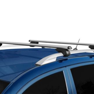 Μπάρες οροφής αυτοκινήτου εγκάρσιες για εργοστασιακές ράγες - universal 130cm με κλειδί - σετ 2τμχ.