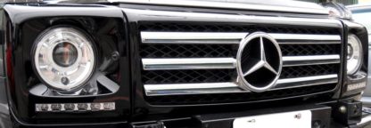 Φώτα ημέρας για Mercedes W461/W463 G-CLASS (1989+) -μαύρο σετ 2τμχ.