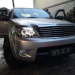 Φανάρια εμπρός angel eyes για Toyota Hilux (2005-2011) , με λάμπες (Η1) - σετ 2τμχ.