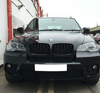 Μάσκα για BMW X5 E70 / X6 E71 (2007+) - διπλές γυαλιστερές - 2τμχ.