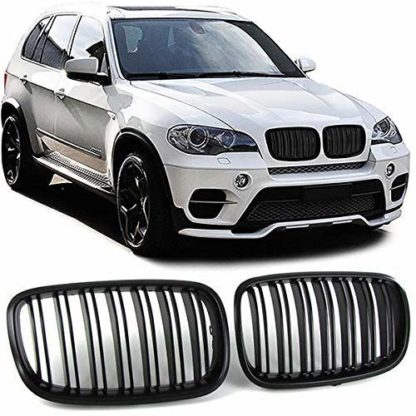Μάσκα για BMW X5 E70 / X6 E71 (2007+) - διπλές γυαλιστερές - 2τμχ.