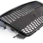 Μάσκα με βάση για σήμα για Audi A3  (2008-2013) - RS-Look μαύρη