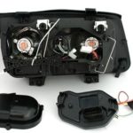 Φανάρια εμπρός angel eyes για Vw Bora - χρωμίου , με λάμπες  (Η7)  - σετ 2τμχ.