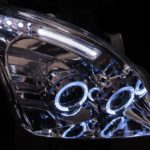 Φανάρια εμπρός angel eyes για Toyota Land Cruiser 120 (2003-2009) - chrome , χωρίς λάμπες (Η7) - σετ 2τμχ.