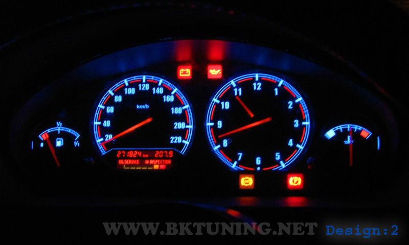 Φωτιζόμενα όργανα κοντέρ για BMW E36 (1991-1999)