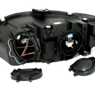 Φανάρια εμπρός led για Audi A4 B7 (2004-2008) - chrome , με λάμπες (Η1) - σετ 2τμχ.