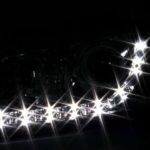 Φανάρια εμπρός led για Audi A3 (2003-2008) - μαύρα , με λάμπες (Η1) - σετ 2τμχ.