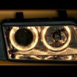 Φανάρια εμπρός angel eyes για Audi A4 (1995-1998) - chrome , χωρίς λάμπες (Η7) - σετ 2τμχ.