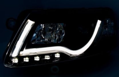 Φανάρια εμπρός led lightbar για Audi A6 4F (2004-2008) , με λάμπες (Η1) - σετ 2τμχ.