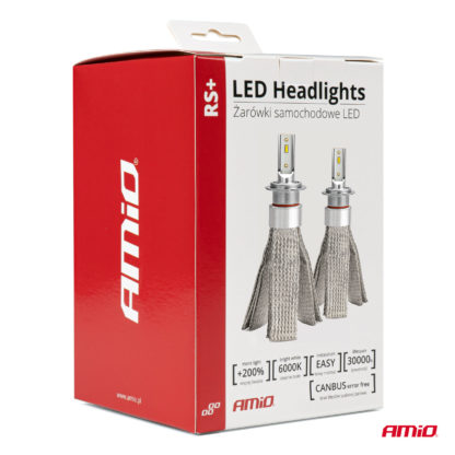 ΛΑΜΠΕΣ LED H7-6 RS+ SERIES 12-36V 50W 6.000K 3500lm CAN-BUS (ΨΥΚΤΡΑ ΛΕΠΙΔΕΣ ΦΤΕΡΟΥ) AMIO - 2ΤΕΜ.