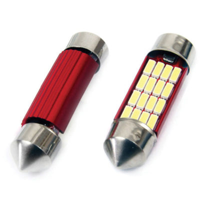 ΛΑΜΠΑΚΙΑ ΠΛΑΦΟΝΙΕΡΑΣ 39mm 12V 5.600K 16xSMD 4014 LED CAN-BUS AMIO - 2 ΤΕΜ.