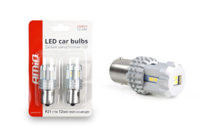 P21W BA15s 12/24V 22LED SMD ULTRABRIGHT CANBUS ΛΕΥΚΟ 2ΤΕΜ.