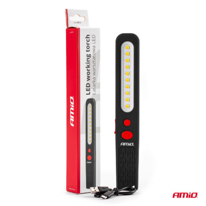 ΦΑΚΟΣ ΕΡΓΑΣΙΑΣ ΧΕΙΡΟΣ ΜΕ ΜΑΓΝΗΤΗ MICRO USB SMD LED 1200mAh 37x16x241mm - 1 ΤΕΜ.