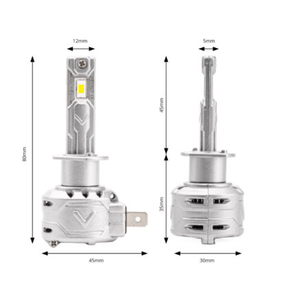 ΛΑΜΠΕΣ LED CAN BUS X2 SERIES ΜΕ ΑΝΕΜΙΣΤΗΡΑΚΙ H1 10-16V 72W 6.500K 7.920lm +400% ΑMiO - 2 TEM.