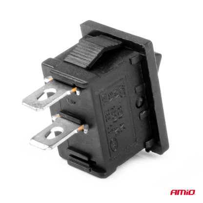 ΔΙΑΚΟΠΤΗΣ ON/OFF 3 ΕΠΑΦΩΝ 12V 20A 12mm x 19mm ΜΑΥΡΟΣ ΑΜΙΟ - 1 ΤΕΜ.