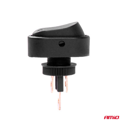 ΔΙΑΚΟΠΤΗΣ ON/OFF 3 ΕΠΑΦΩΝ ΜΕ LED ΠΡΑΣΙΝΟ 12/24V Φ12mm 30A ΜΕ ΣΠΕΙΡΩΜΑ ΟΒΑΛ ΑΜΙΟ - 1 ΤΕΜ.